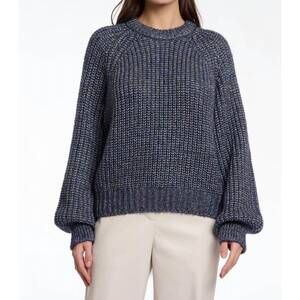 NEW RINO & PELLE eda metallic sweater in blue shadow